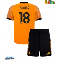 AS Roma Matias Soule #18 Bortedraktsett Barn 2025-26 Kortermet (+ Korte bukser)